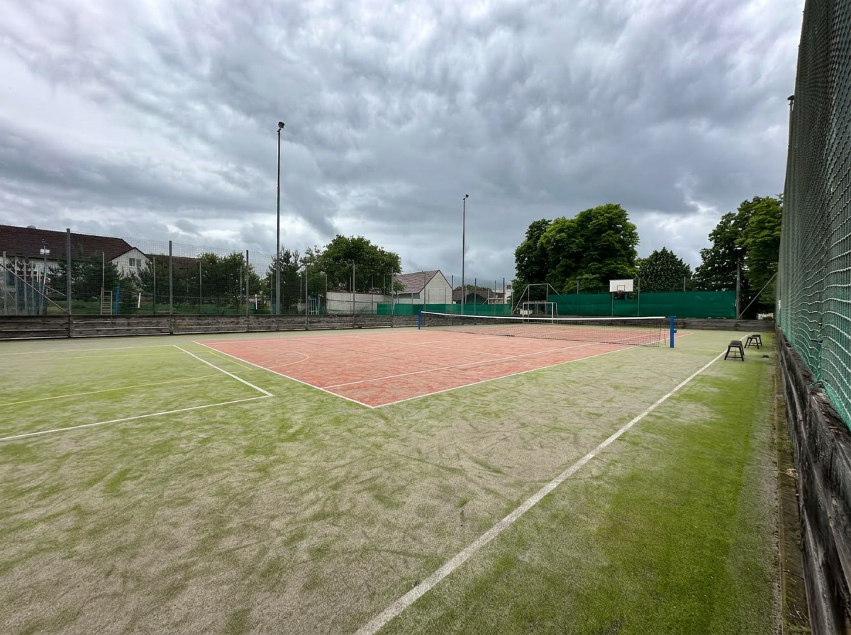 Tenisový kurt multifunkčního sportovního areálu v Jevišovicích